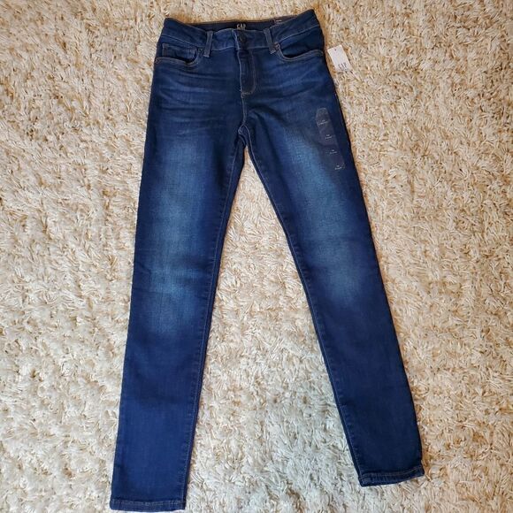 GAP High Stretch Super Skinny Mid Rise Jeans - Sz. 10 Regular - Picture 1 of 6
